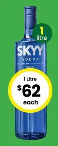 The Bottle O Skyy vodka offer