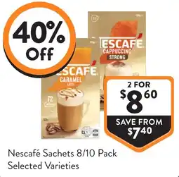 Foodworks Nescafé Sachets offer
