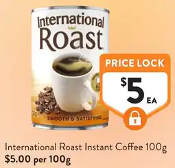 Foodworks International Roast Instant Coffee offer