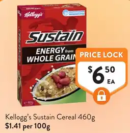 Foodworks Kelloggs Sustain Cereal offer