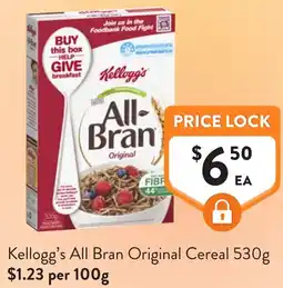 Foodworks Kelloggs All Bran Original Cereal offer