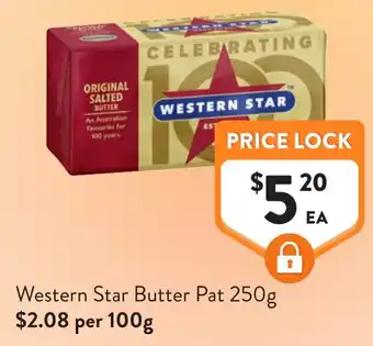 Foodworks Western Star Butter Pat offer