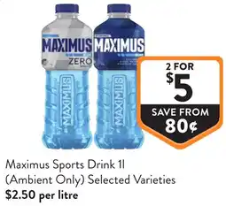 Foodworks Maximus Sports Drink offer