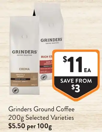 Foodworks Grinders Ground Coffee offer