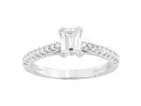 Bevilles Jewellery Meera Brilliant Shoulder Ring with 0.90ct of Laboratory Grown Diamonds in 18ct White Gold offer