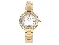 Bevilles Jewellery Roberto Carati Ambrosia Crystal Mother of Pearl Gold Watch - W offer