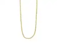 Bevilles Jewellery 9ct Yellow Gold Diamond Cut Rolo Ball Chain Necklace 45cm offer