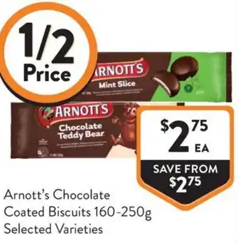 Foodworks Arnott's Chocolate Coated Biscuits offer