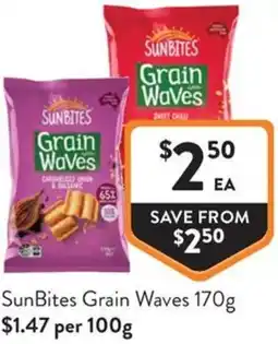 Foodworks SunBites Grain Waves offer