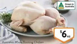 Foodworks Australian Whole Roasting Chicken offer