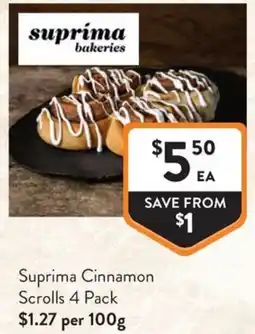 Foodworks Suprima Cinnamon Scrolls offer