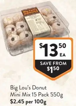 Foodworks Big Lou's Donut Mini Mix offer