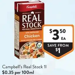 Foodworks Campbell's Real Stock offer