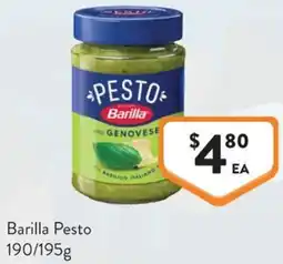 Foodworks Barilla Pesto offer
