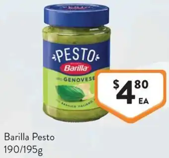 Foodworks Barilla Pesto offer