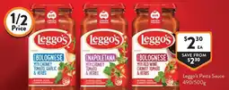 Foodworks Leggo's Pasta Sauce offer