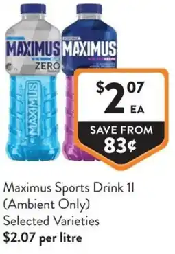 Foodworks Maximus Sports Drink offer