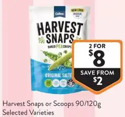 Foodworks Harvest Snaps or Scoops offer