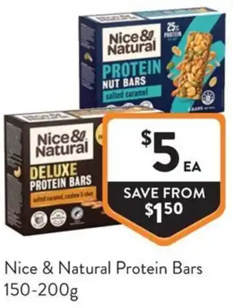 Foodworks Nice & Natural Protein Bars offer