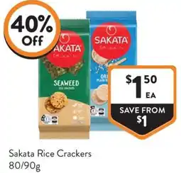 Foodworks Sakata Rice Crackers offer