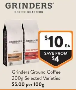 Foodworks Grinders Ground Coffee offer