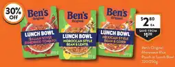 Foodworks Ben's Original Microwave Rice Pouch or Lunch Bowl offer