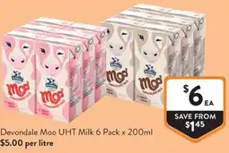 Foodworks Devondale Moo UHT Milk offer