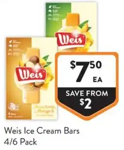 Foodworks Weis Ice Cream Bars offer