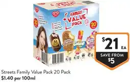 Foodworks Streets Family Value Pack offer