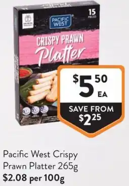Foodworks Pacific West Crispy Prawn Platter offer