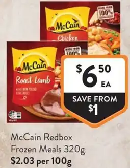 Foodworks McCain Redbox Frozen Meals offer