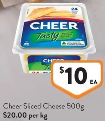 Foodworks Cheer Sliced Cheese offer
