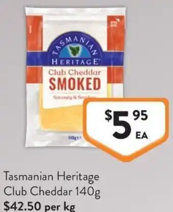 Foodworks Tasmanian Heritage Club Cheddar offer