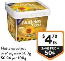 Foodworks Nuttelex Spread or Margarine offer