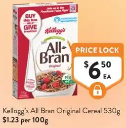 Foodworks Kellogg's All Bran Original Cereal offer