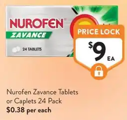Foodworks Nurofen Zavance Tablets or Caplets offer