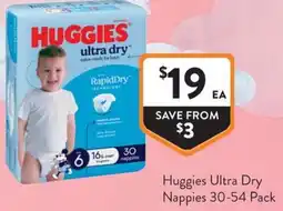 Foodworks Huggies Ultra Dry Nappies offer