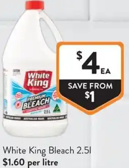 Foodworks White King Bleach offer