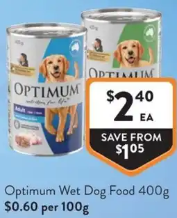 Foodworks Optimum Wet Dog Food offer