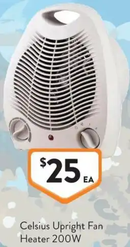 Foodworks Celsius Upright Fan Heater 200W offer
