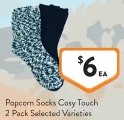 Foodworks Popcorn Socks Cosy Touch offer