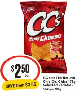 IGA CC's or The Natural Chip Co. Chips offer