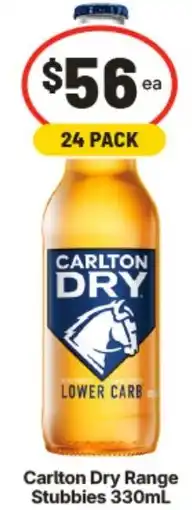 IGA Carlton Dry Range Stubbies offer