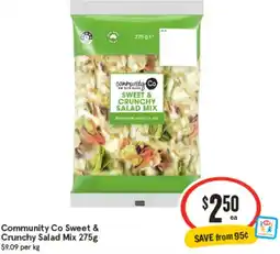 IGA Community Co Sweet & Crunchy Salad Mix offer