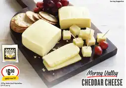 IGA Mersey valley cheddar cheese offer