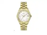 Roberto Carati Luna Gold and Crystal Watch