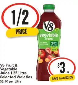 IGA V8 Fruit & Vegetable Juice offer