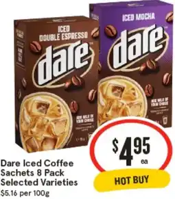 IGA Dare Iced Coffee Sachets offer