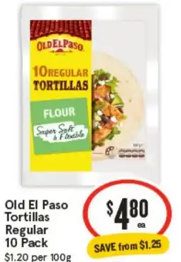 IGA Old El Paso Tortillas Regular offer