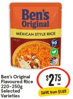 IGA Ben's Original Flavoured Rice offer